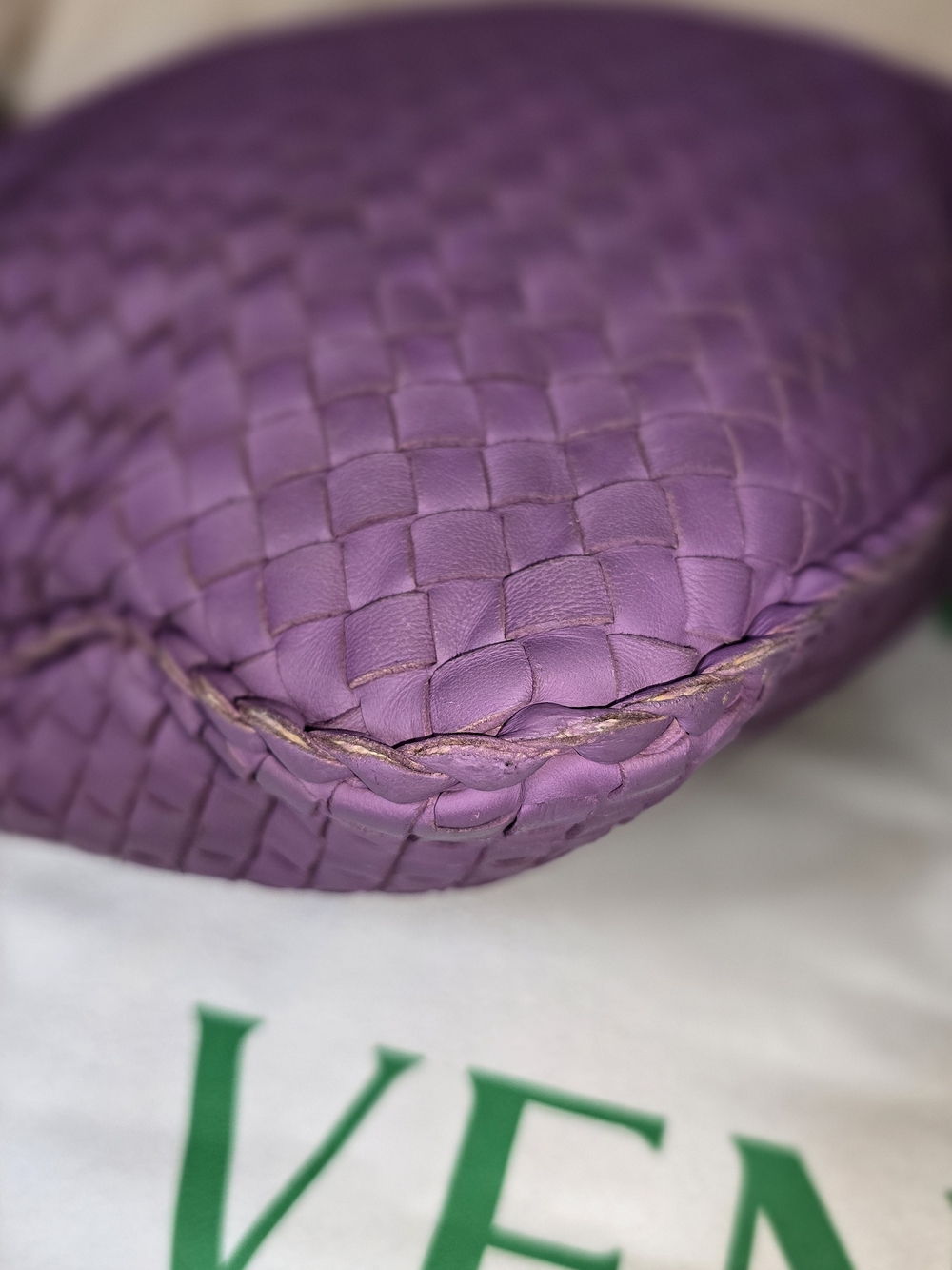 Bottega Veneta Large Purple Intrecciato Hobo Bag - Picture 7 of 16